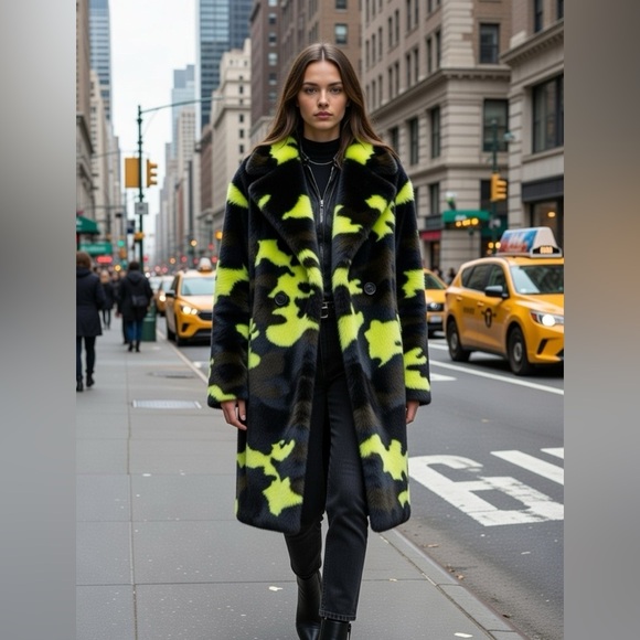 Apparis Jackets & Blazers - Apparis Black Jahaira Faux Fur Coat xs